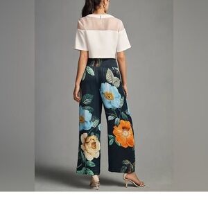 Anthropologie The Saria Smocked Wide-Leg Pants